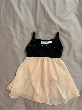 Danskin Black and Blush Layered Tulle Leotard for Girls